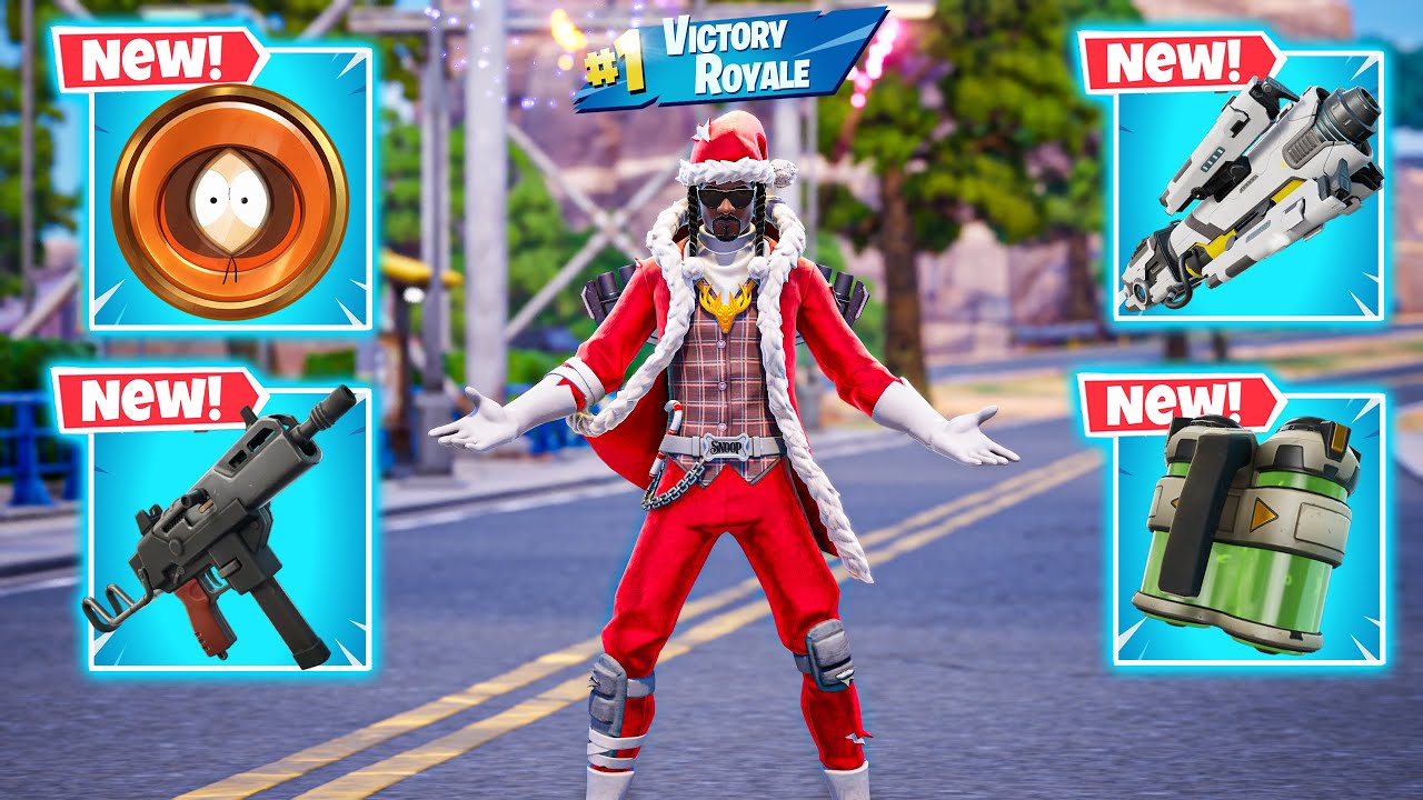 SANTA DOGG vs NEW!! MYTHIC'S CHALLENGE ( NEW! FORTNITE Chapter 7 )