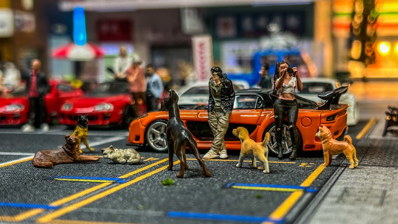 СОЗДАНИЕ ДИОРАМЫ JDM HOTWHEELS | БОЛЬШОЙ ГОРОД-ДИОРАМКА В МАСШТАБЕ 1:64 #youtube #подписаться