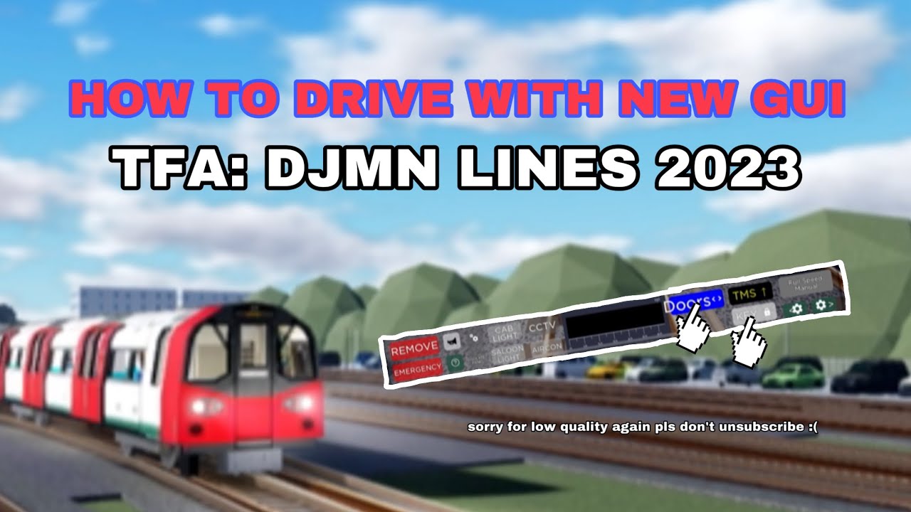 Roblox TFA: DJMN Lines | How To Drive with New GUI 2023 (100% FOR BEGINNERS)