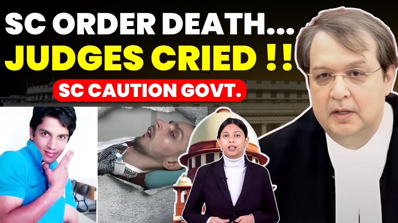 SC ORDER DEATH......JUDGES CRIED....SC CAUTION GOVT ON LAW #supremecourtofindia #passiveeuthanasia