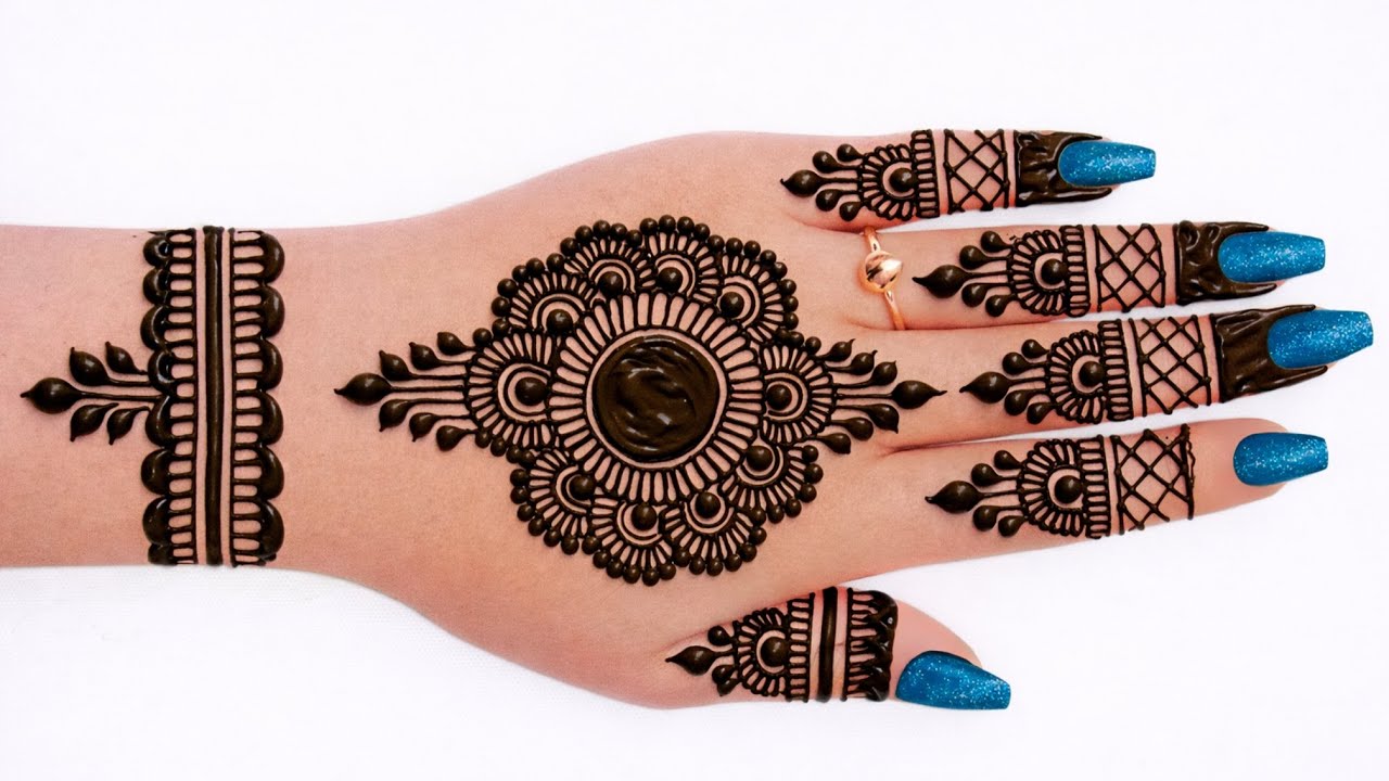 Mehndi design simple back hand | beautiful mehndi design | cone mehndi design | mehndi design | 