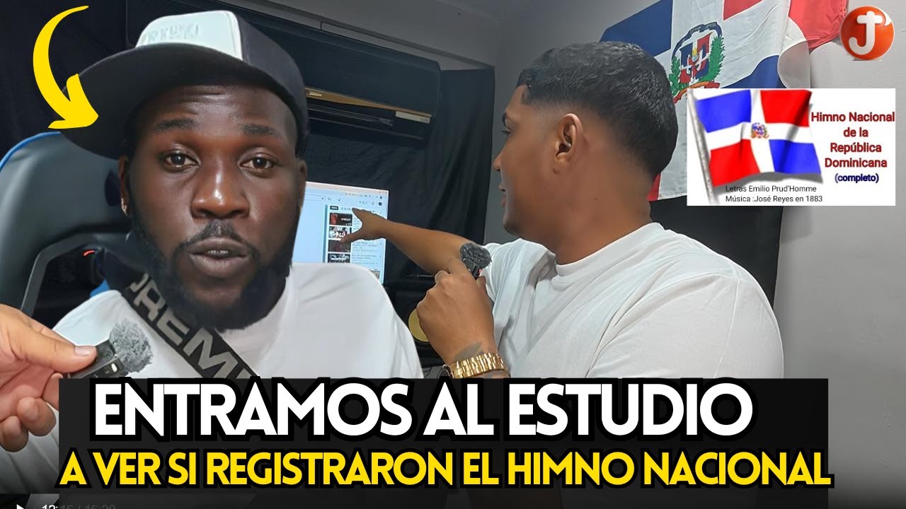 ENTRÉ AL ESTUDIO DONDE SUPUESTAMENTE REGISTRARON EL HIMNO NACIONAL.