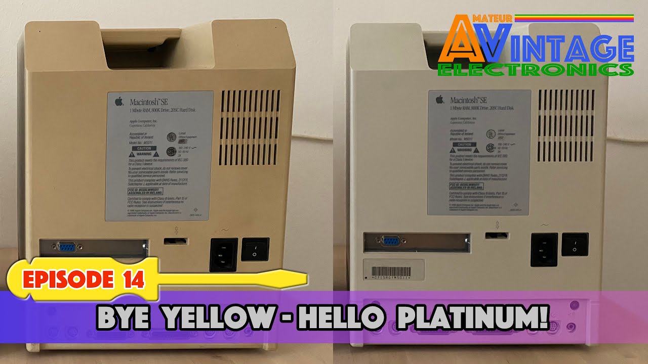 Easy Retrobright Method used on Macintosh SE Case (Episode 14)