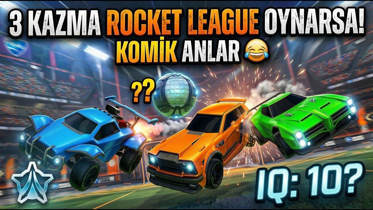 3 Kazma Rocket League Oynarsa | Rocket League (Komik Anlar)