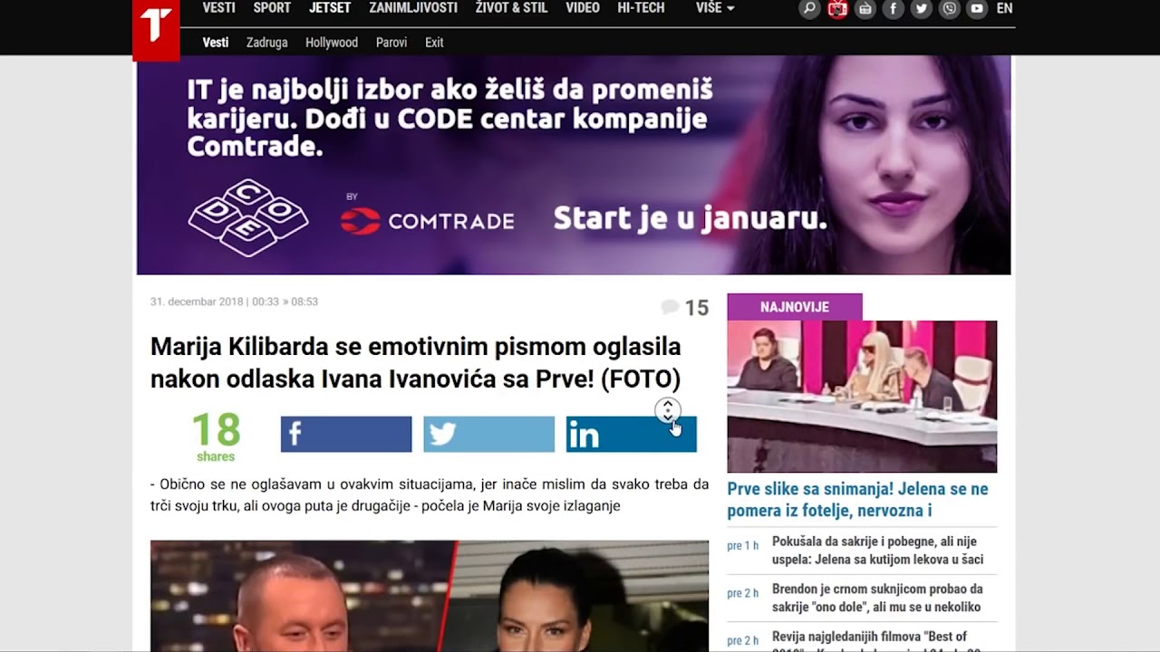 Ivan Ivanovic poslednja epizoda blokirana u Srbiji