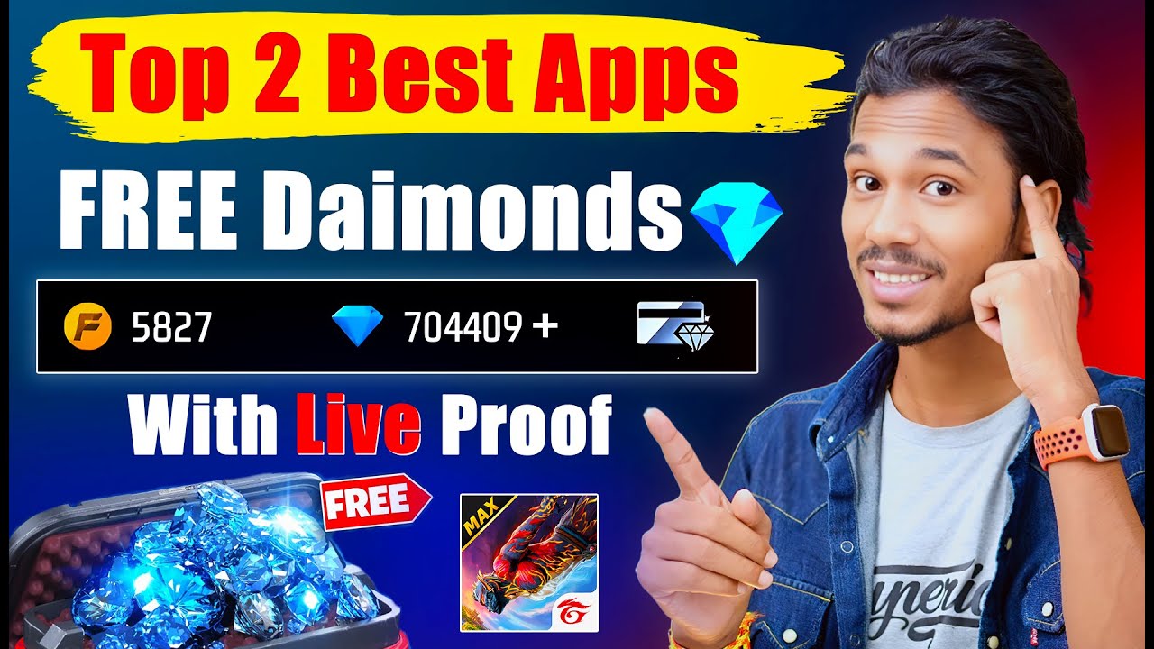 Top 2 Free Diamonds Apps 2025 | Free Fire Me Free Diamond Kaise Le | Free Fire Max Free Diamonds
