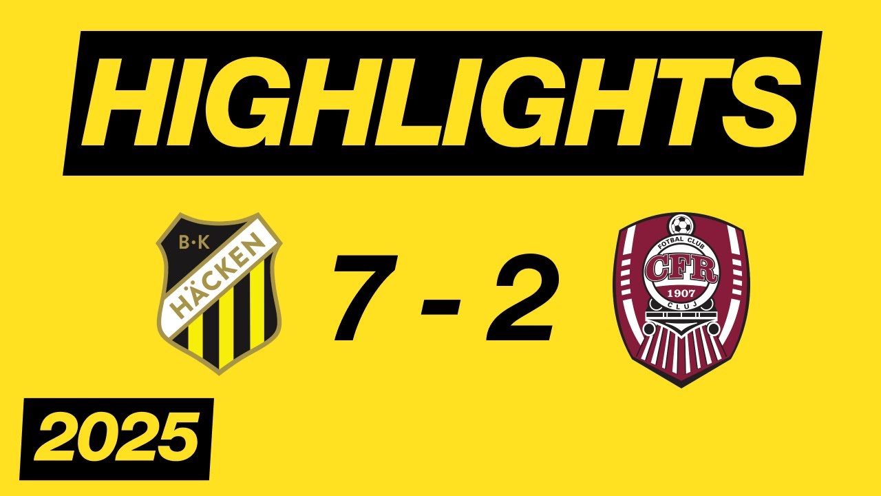 BK Häcken - CFR Cluj (7-2) ECL Playoff 1/2 2025