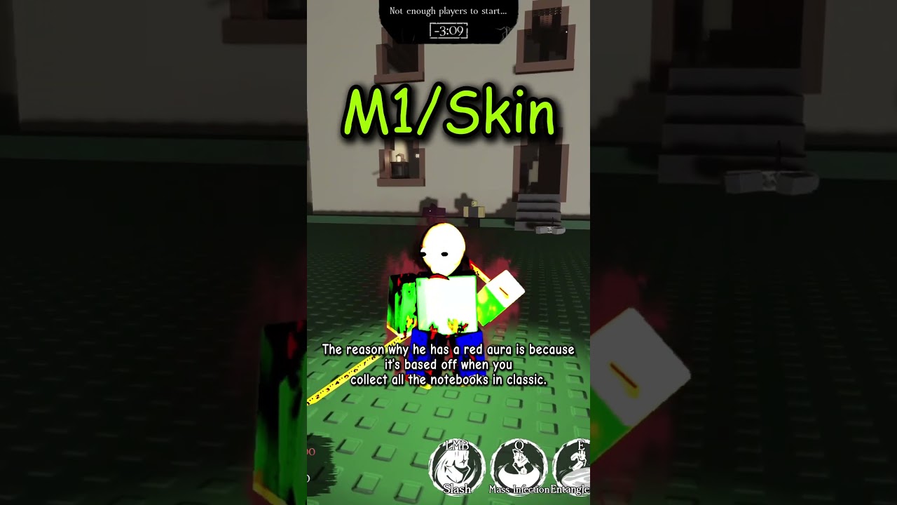 Кастомный скин Балди в Forsaken! #roblox #modded #baldi #cosmetics #forsakenroblox #baldisbasics