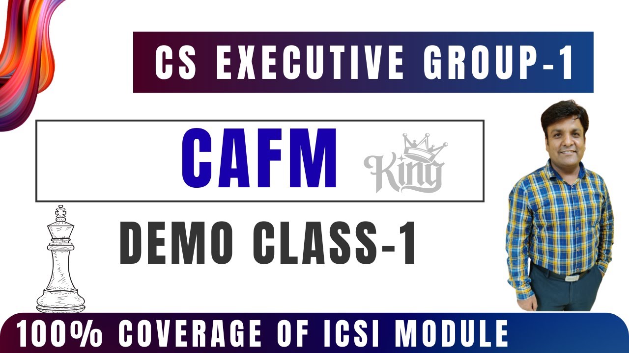 CAFM DEMO LECTURE- 1 ❤️ CS EXECUTIVE CAFM 😇 CAFM CS EXECUTIVE 😇