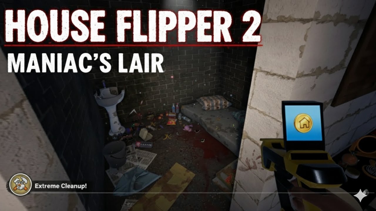 House Flipper 2 | Maniac's Lair CLEANUP! (No Talking ASMR Long Gameplay)