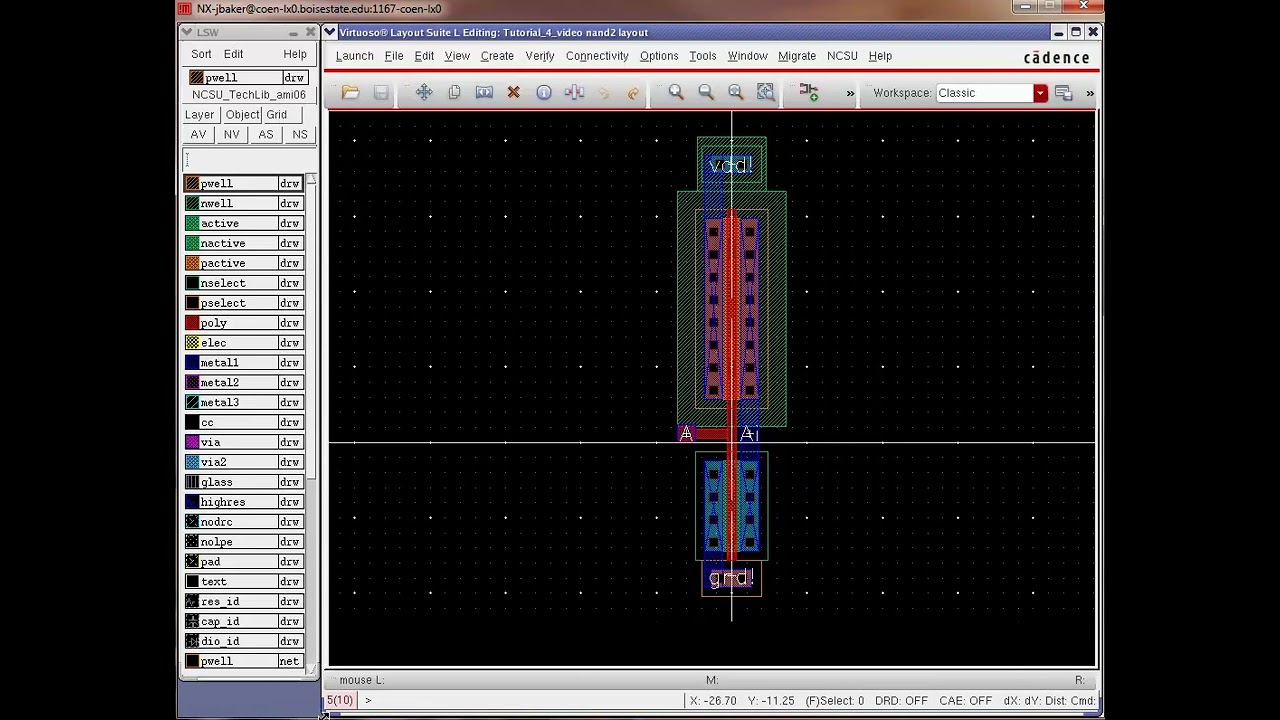 04. Layout of a NAND gate