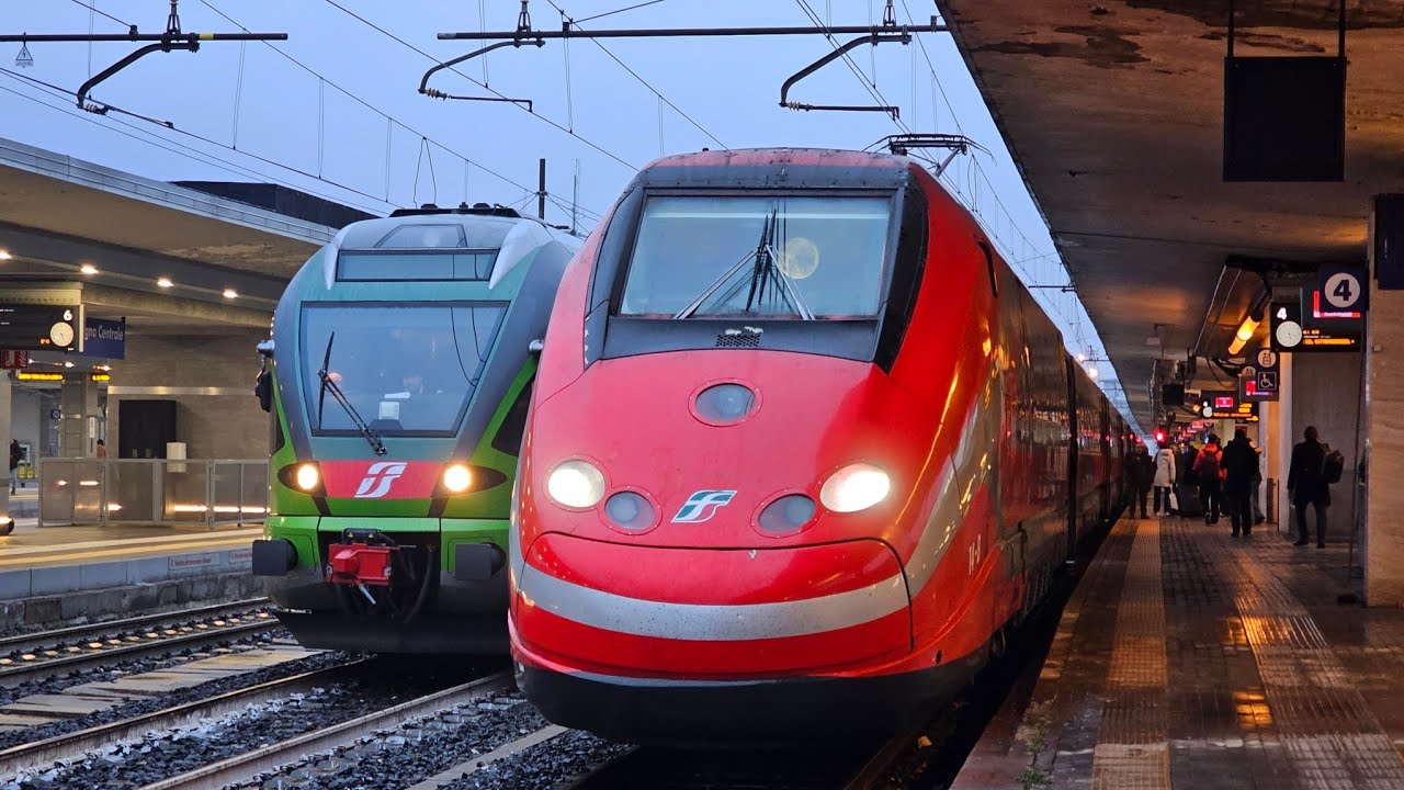 I TRENI PASSEGGERI DI FEBBRAIO 2025 A BOLOGNA CENTRALE SUPERFICIE: ETR170, ETR485, D744 & RAILJET!