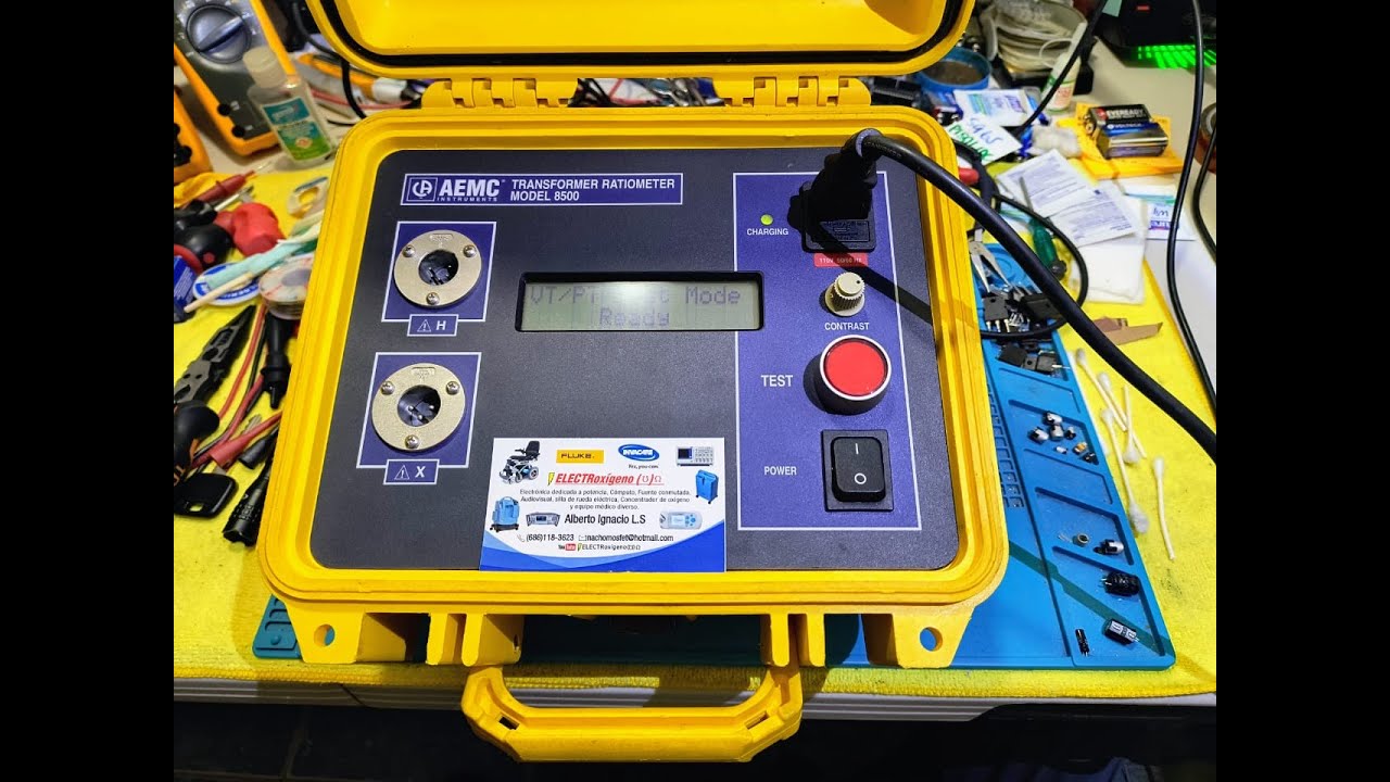 ♒AEMC Modelo 8500, Medidor de (RATIO) Para Transformadores de Voltaje Corriente y Potencia, Probando