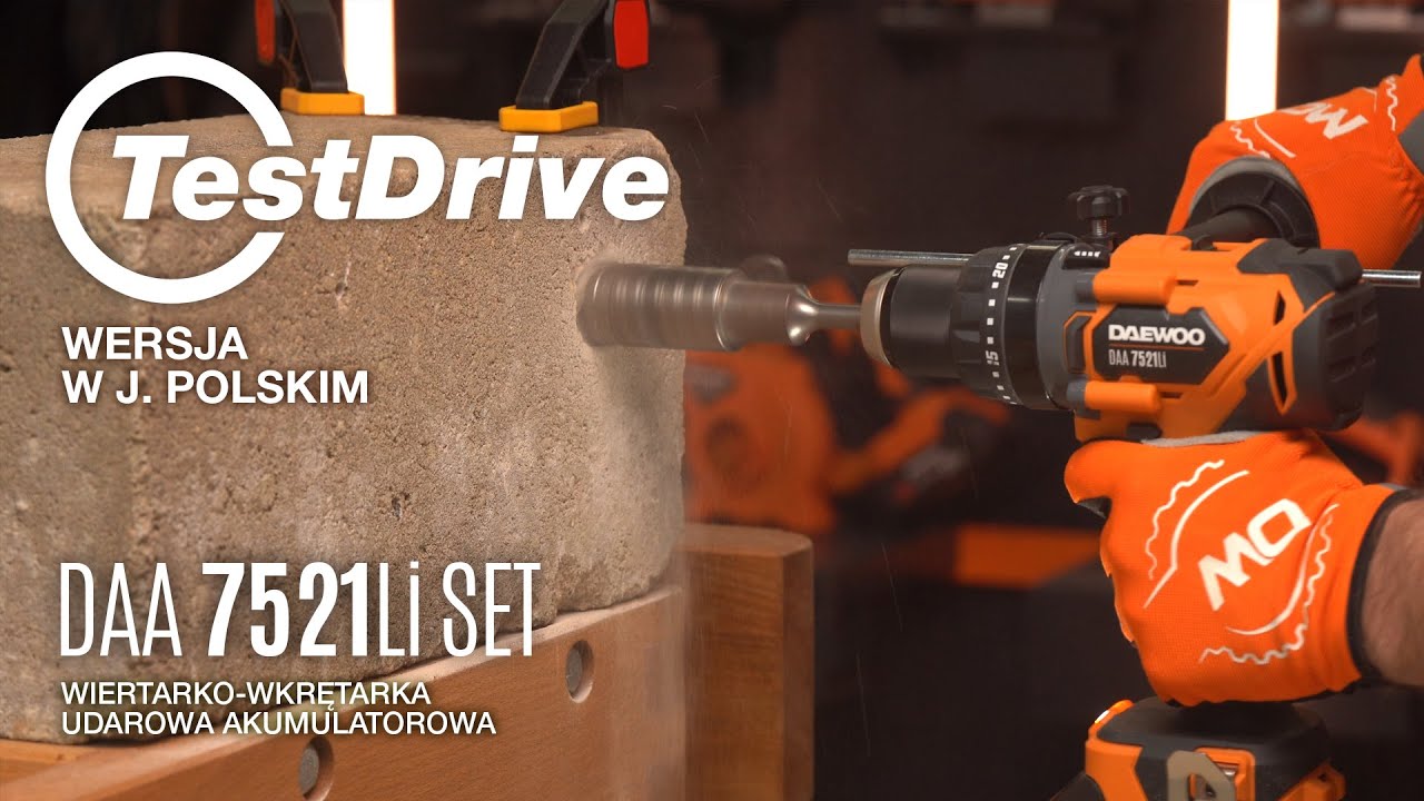 Wiertarko-wkrętarka akumulatorowa DAEWOO DAA 7521Li SET