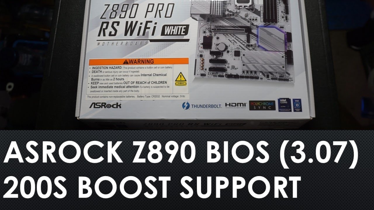 ASRock Z890 Pro RS BIOS 3.07 (200S Boost)