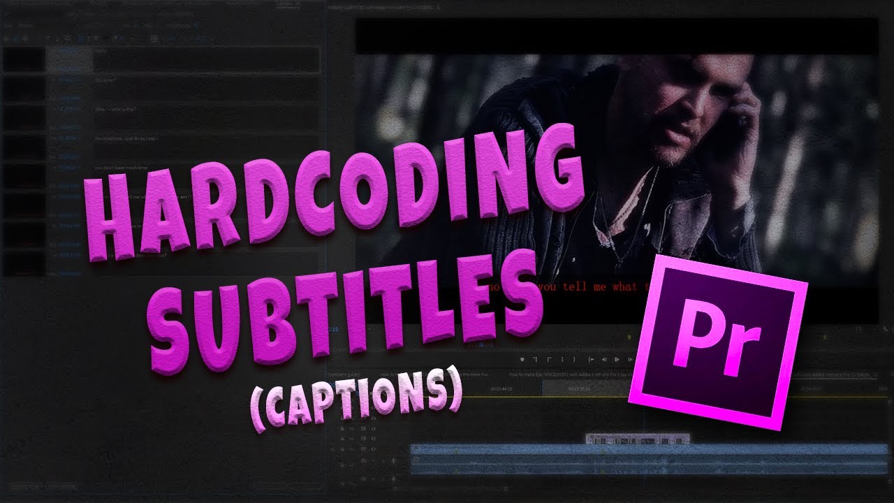 Hardcode SUBTITLES / CAPTIONS to Your Video with Adobe Premiere