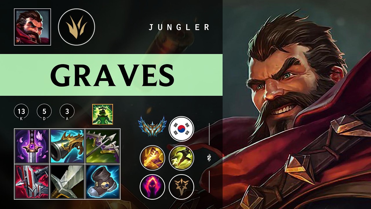 Graves Jungle vs Zaahen - KR Challenger Patch 26.05