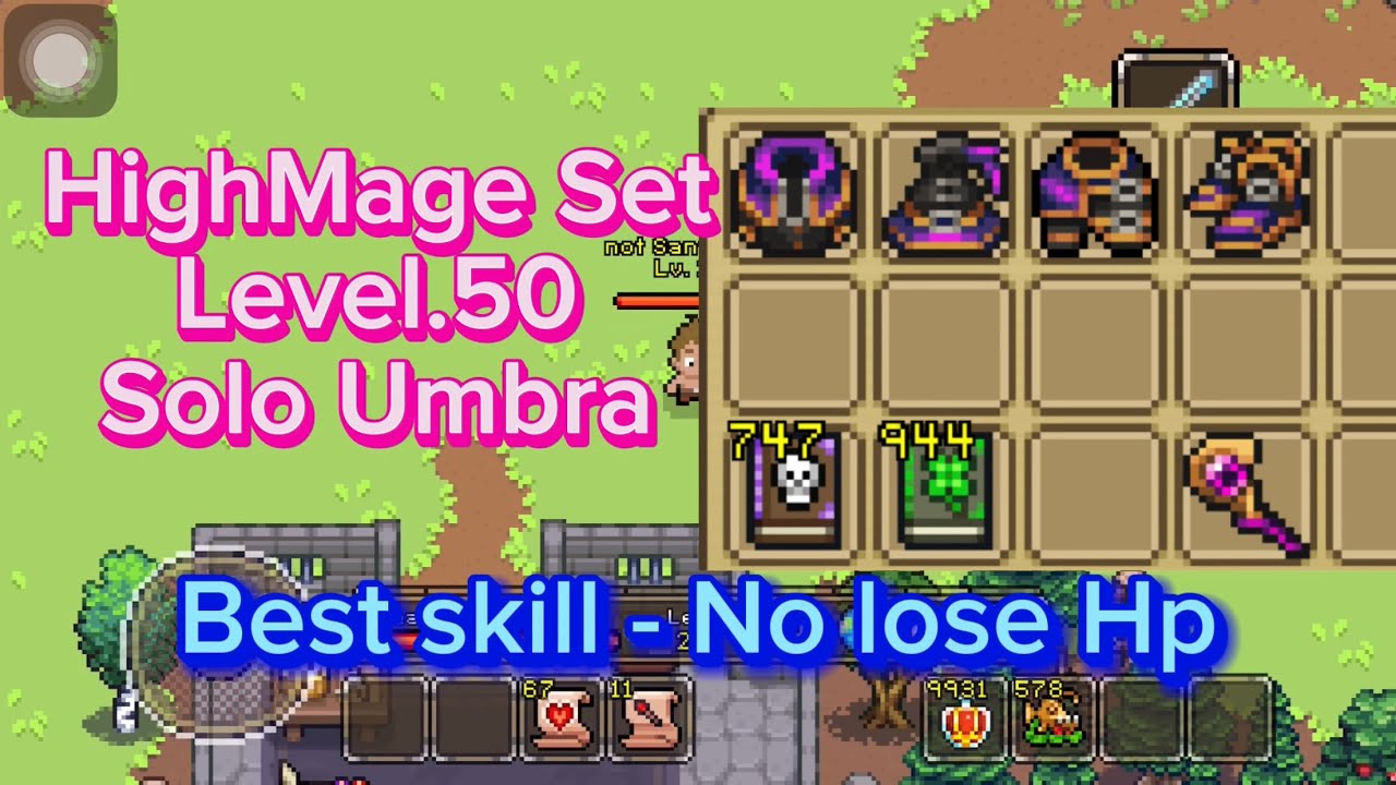 Highmage Lv.50 Solo Umbra || Curse Of Aros || not SantaClaus COA || Best Skill