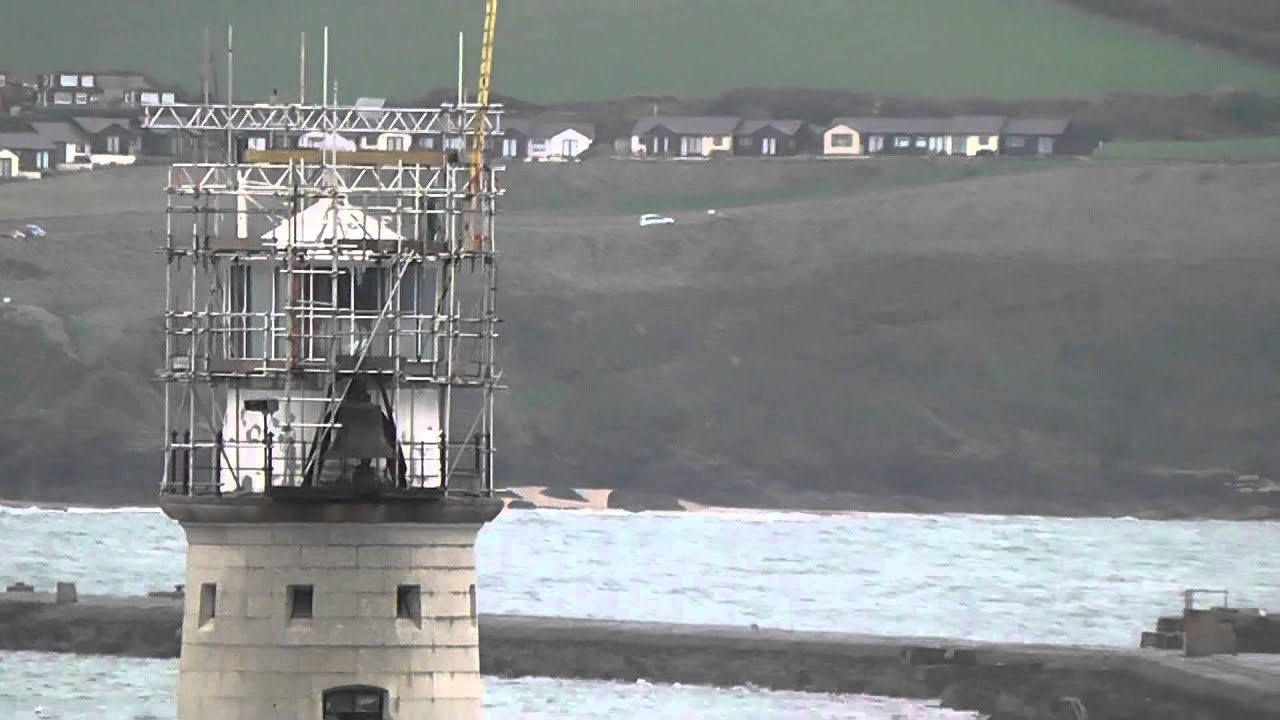 Plymouth Breakwater Lighthouse Videoed From MV Pont Aven, Plymouth, England 28th October 2012