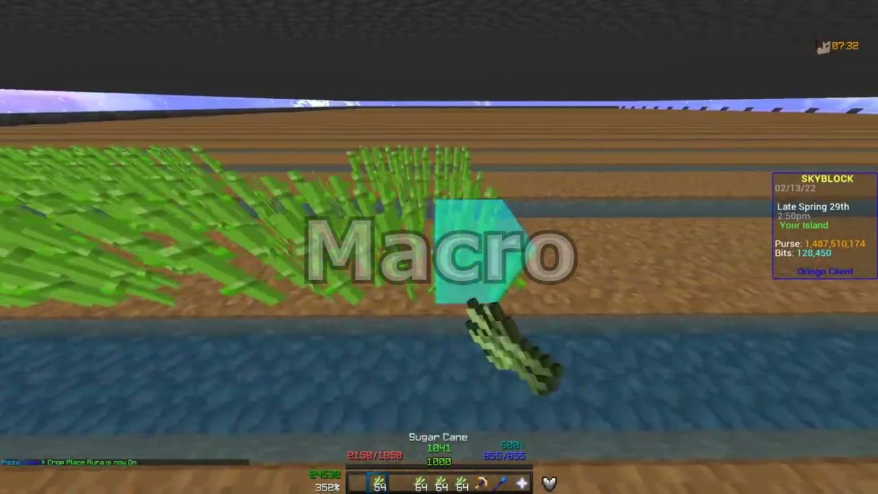 NEWEST Crop Aura Hypixel Skyblock Macro Mod