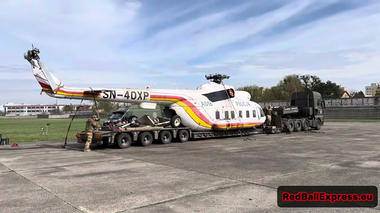 Śmigłowiec MI-8, załadunek oraz transport.