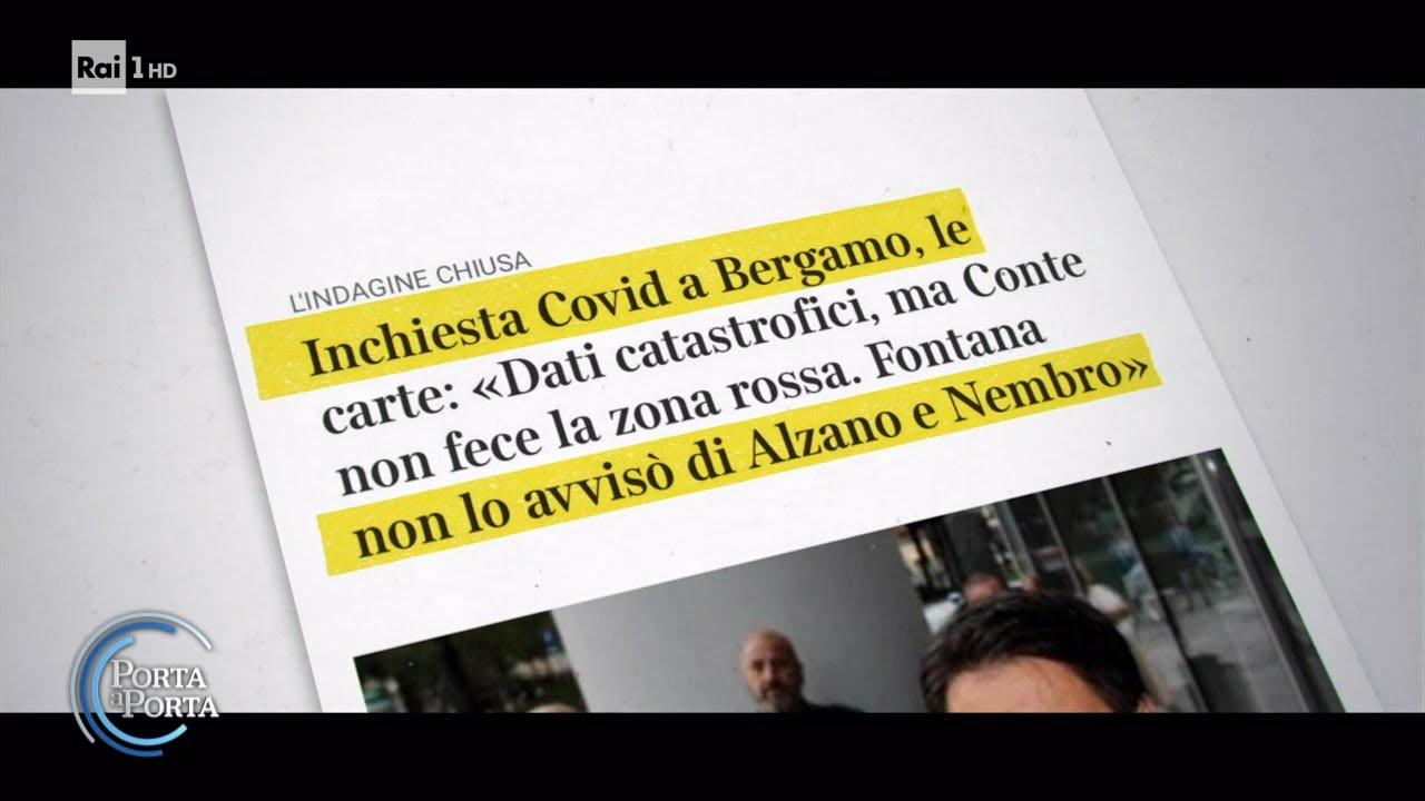 Covid a Bergamo, perché è scattata l'inchiesta - Porta a porta 02/03/2023