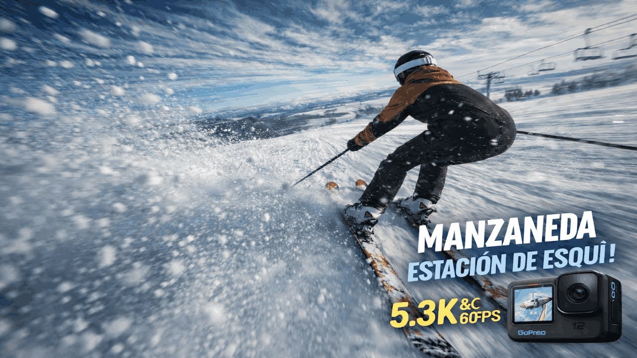 DÍA En MANZANEDA Estación De ESQUÍ! | Geli MTB | 5.3k 60fps