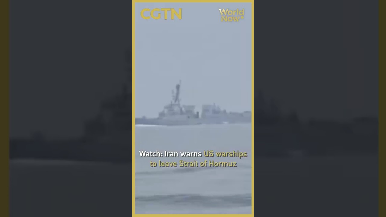 Watch: Iran warns US warships to leave Strait of Hormuz #worldnow