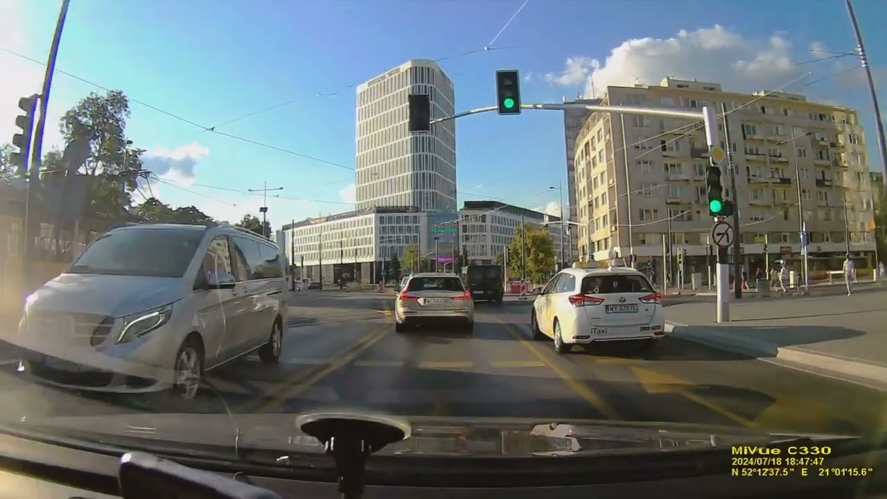 Driving in Warsaw Poland / Ursynów - Powiśle (Śródmieście ; Downtown) / Jazda po Warszawie ( HD)