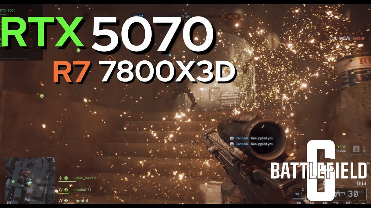 RTX 5070 Battlefield 6 | RTX 5070 + Ryzen 7 7800X3D