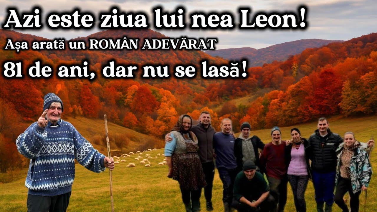La mulți ani, Nea Leon! Azi, oamenii gospodari i-au trecut pragul cu drag.🇷🇴 