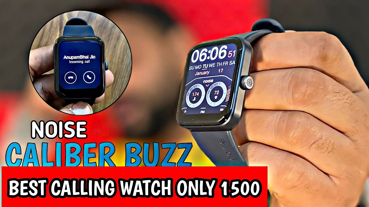 Sabse SASTI CALLING smartwatch only ₹1499⚡️Noise caliber Buzz unboxing & review