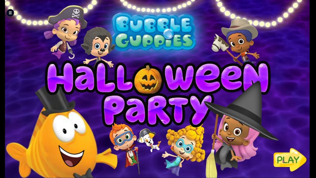 👉 Bubble Guppies: Halloween Party 🐠🦇 | Полное прохождение игры | Игры Nick Jr | Игры для детей!