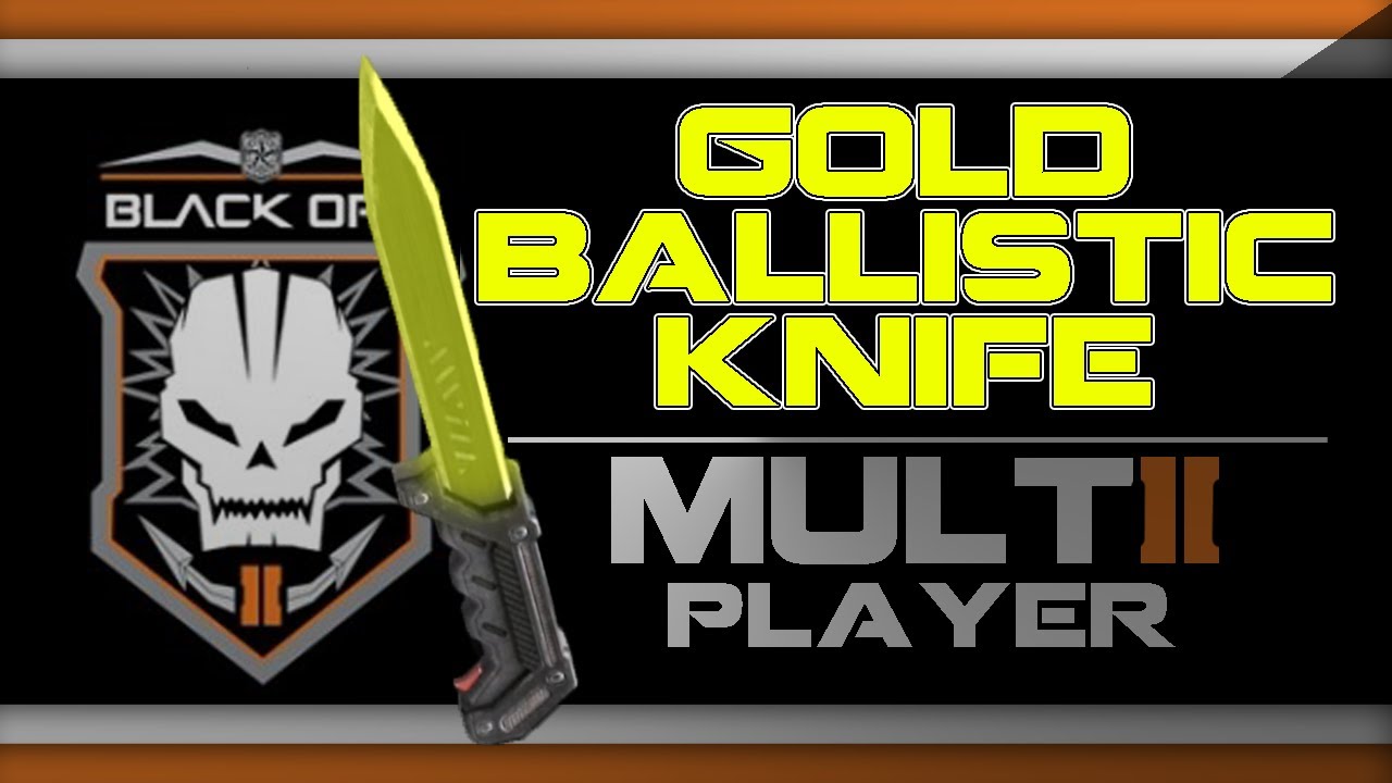 Black Ops 2 GOLD Ballistic Knife Camo Gameplay Online - How to get Gold Ballistic Knife