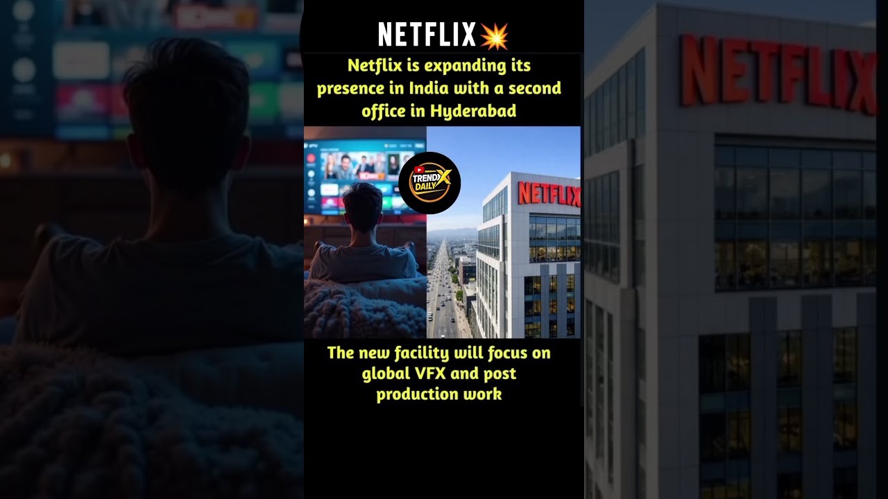 Netflix expanding in India 🇮🇳Hyderabad gets a new office! Good move? 👇#trending #viral #shorts #yt