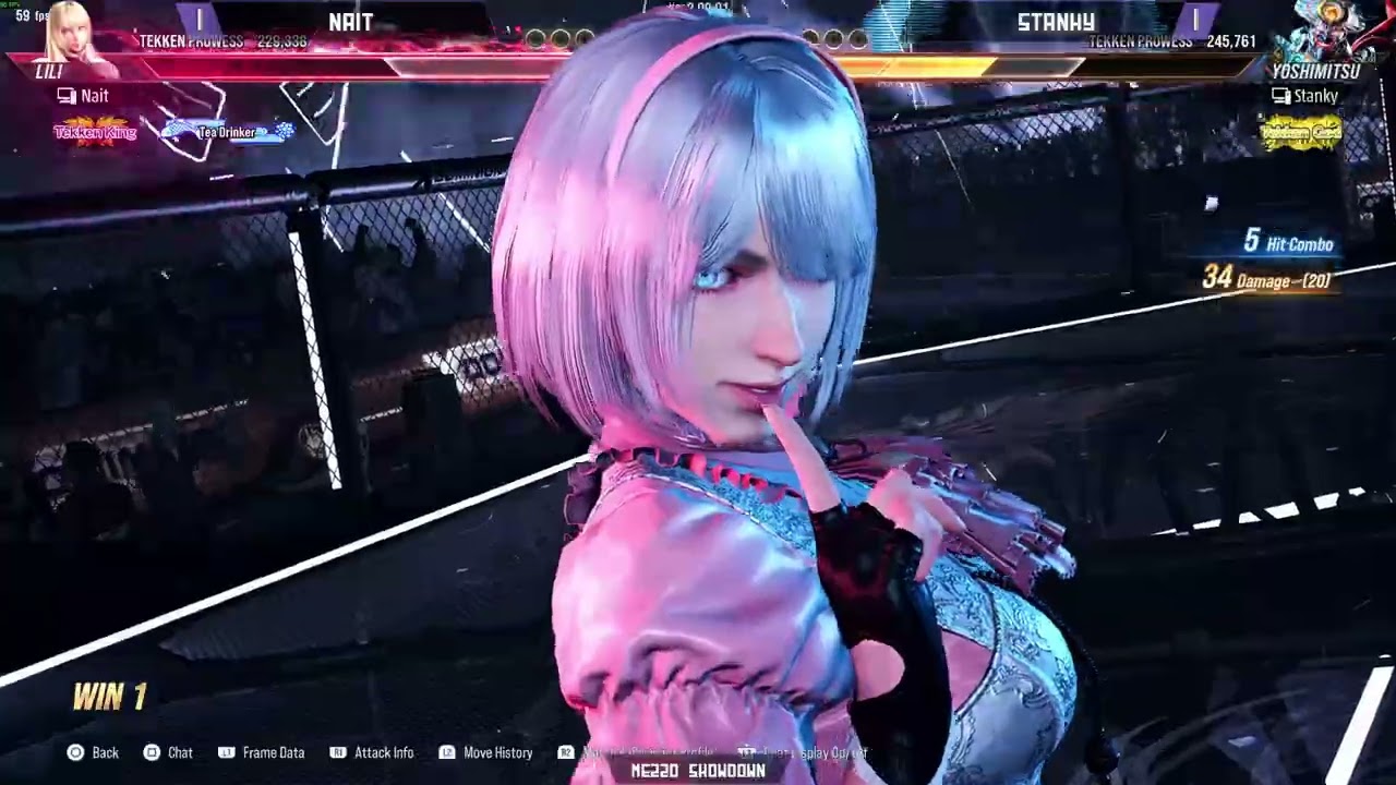 Mezzo Dojo SHOWDOWN - Nait (Lili) vs Stanky (Yoshimitsu)