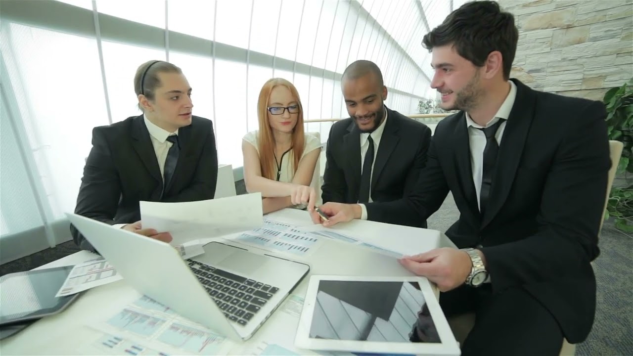 Corporate Business Meeting With Colleagues  stock videos #stockfootage #corporate