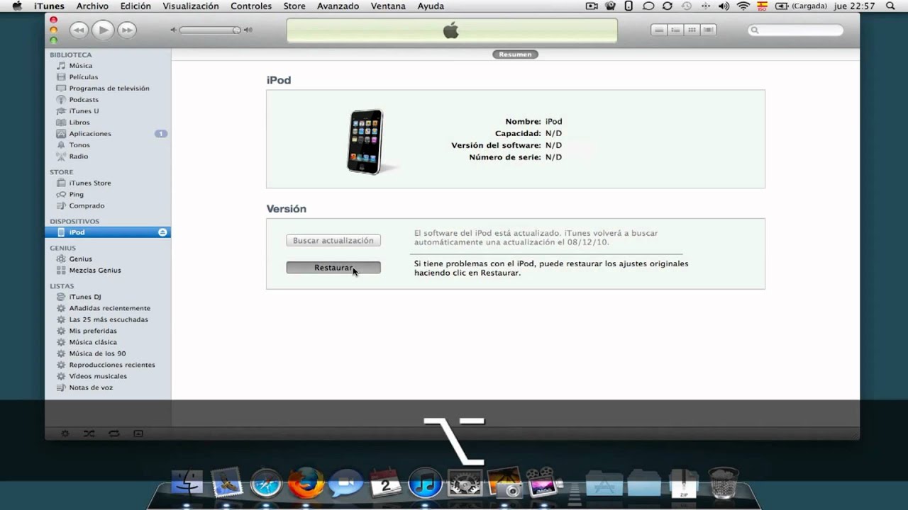 Jailbreak iOS 4.2.1 con Redsn0w iPod 2G (Parte 1)