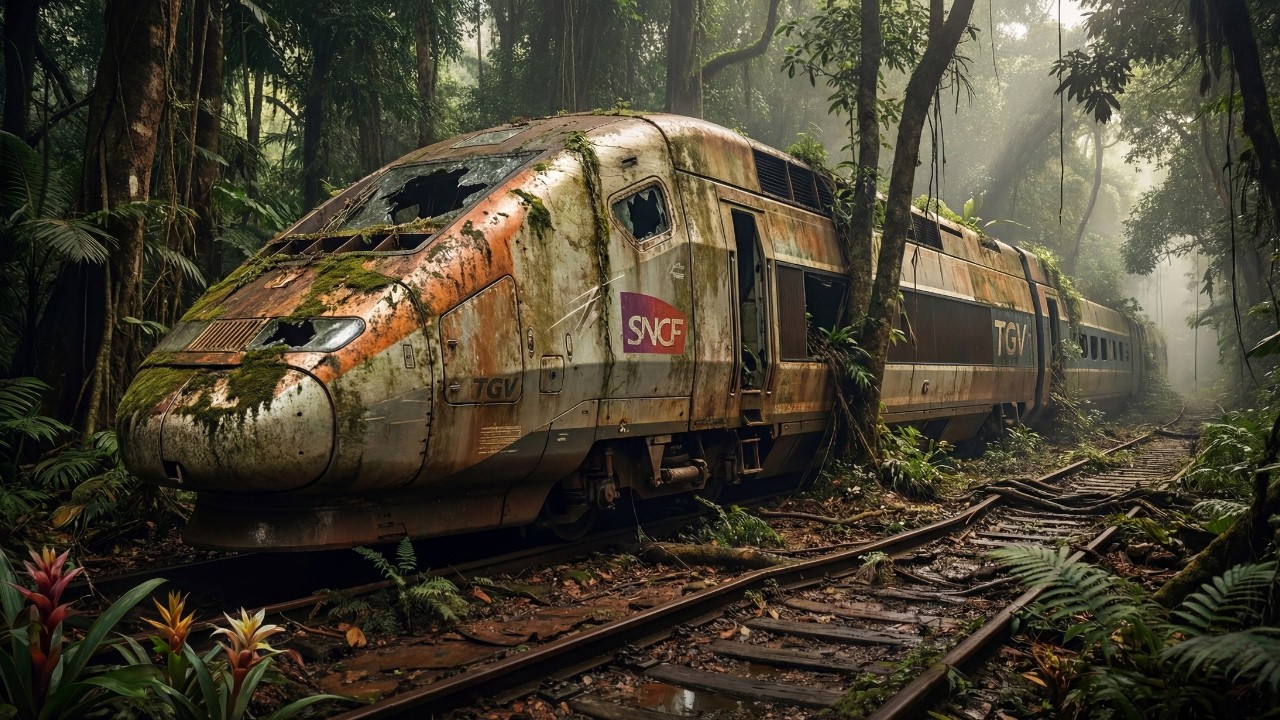 Restoring French Abandoned Bullet Train Found Lost in the Amazon Jungle