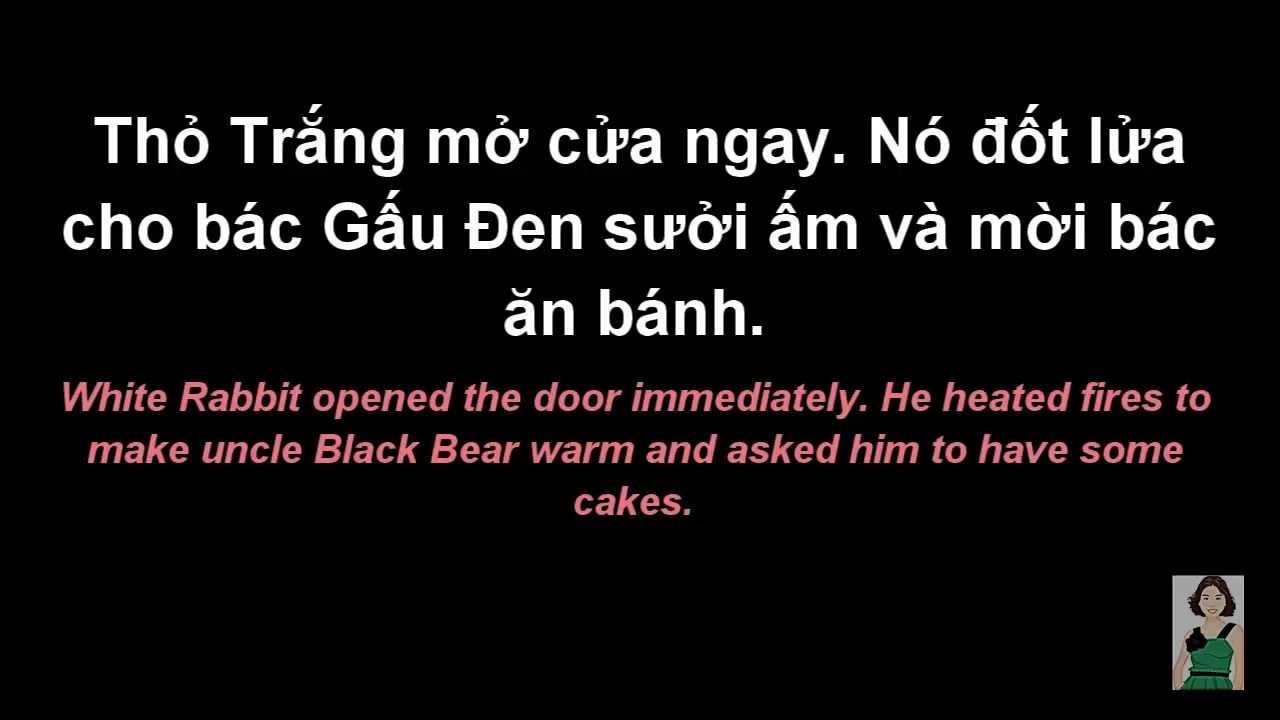 Learn Vietnamese Through Stories: Uncle Black Bear and Two Little Rabbits