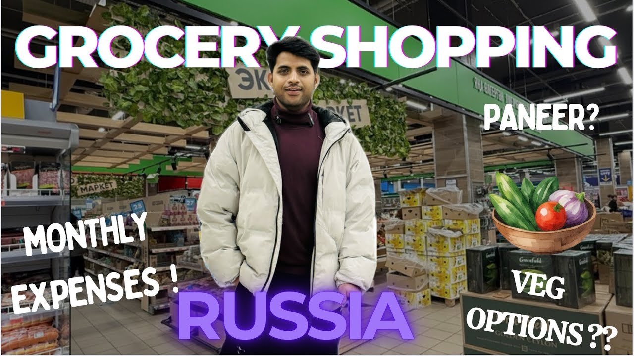 Grocery shopping in Russia as a medical student |kazan state medical university #mbbsinrussia