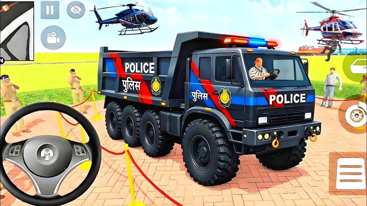 🤑Indian Theft Auto Simulator🤩Indian Showroom Purchase😲Modified Luxury Police Truck And Bike🎮Game