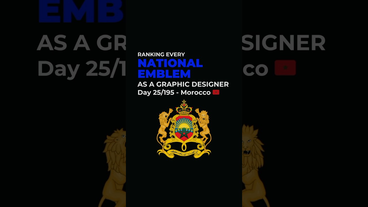Ranking Every National Emblems: Day 25 - Morocco 🇲🇦