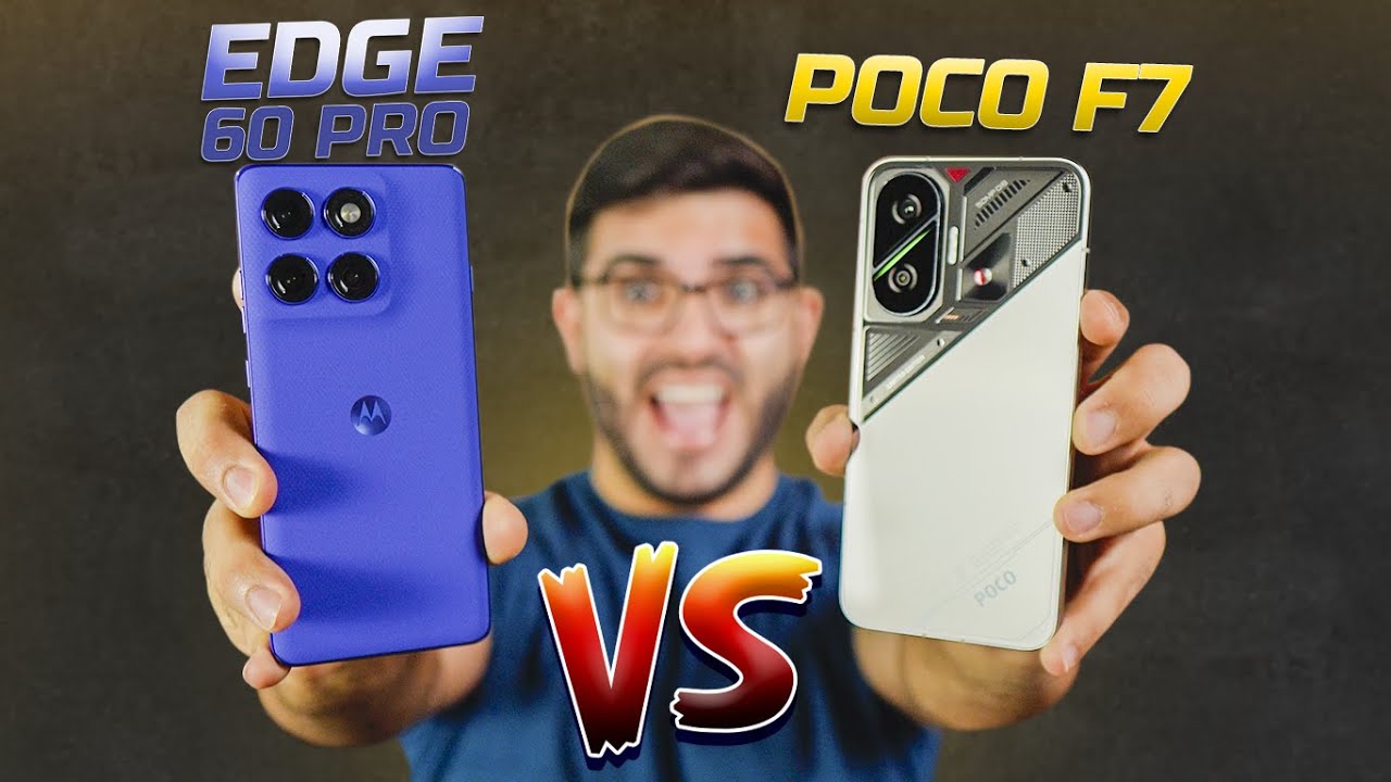 POCO F7 vs EDGE 60 PRO! Qual comprar? Performance ou conjunto completo?