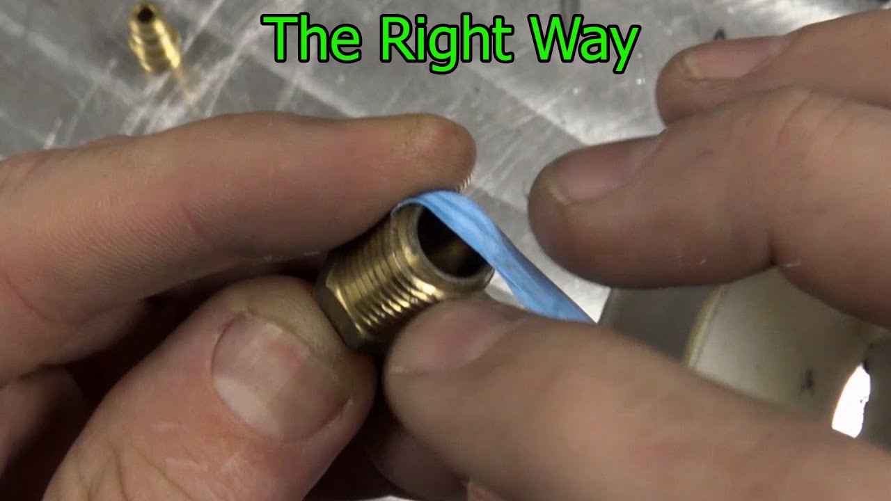 The correct way to apply Teflon tape, and when NOT to use it