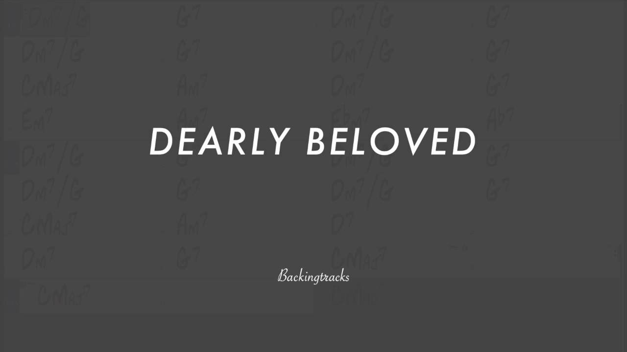 Dearly Beloved chord progression - Jazz Backing Track Play Along The Real Book