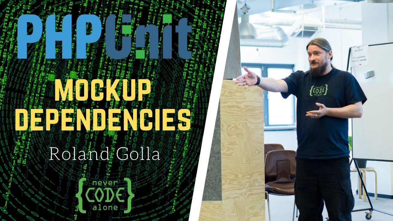 PHPUnit Tutorial Deutsch Mockup Dependencies Part 1 Code Refactoring