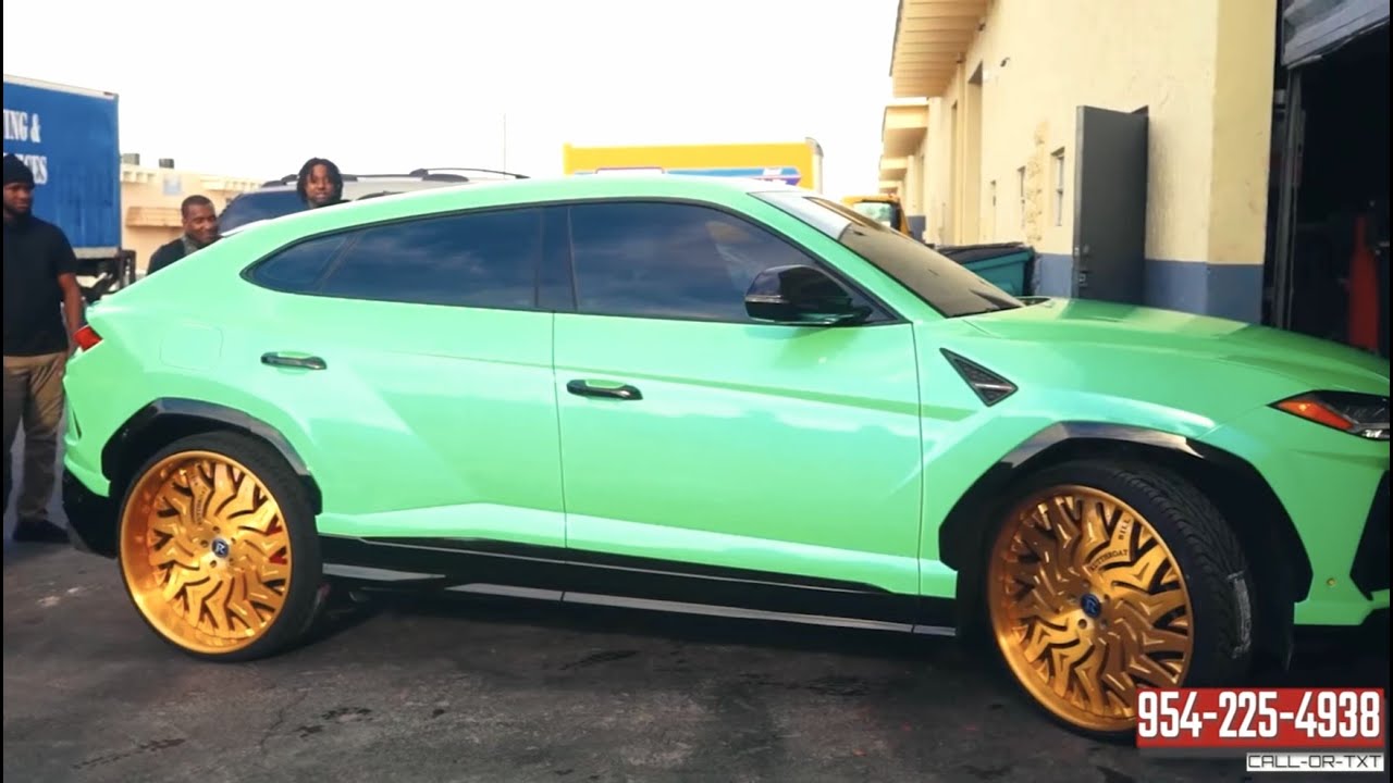 I Sprayed Kodak Black's Lambo Urus on 26's in 24Hrs