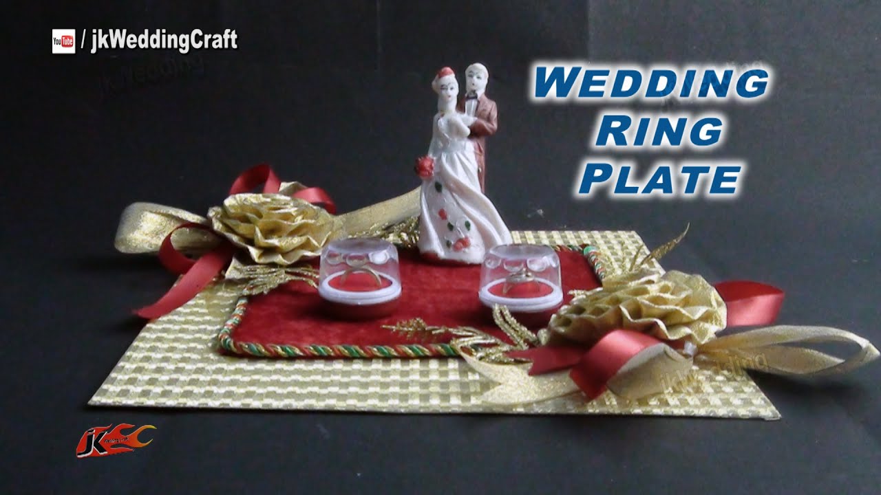 DIY Engagement / Wedding Ring Platter | How to make | JK Wedding Craft  036