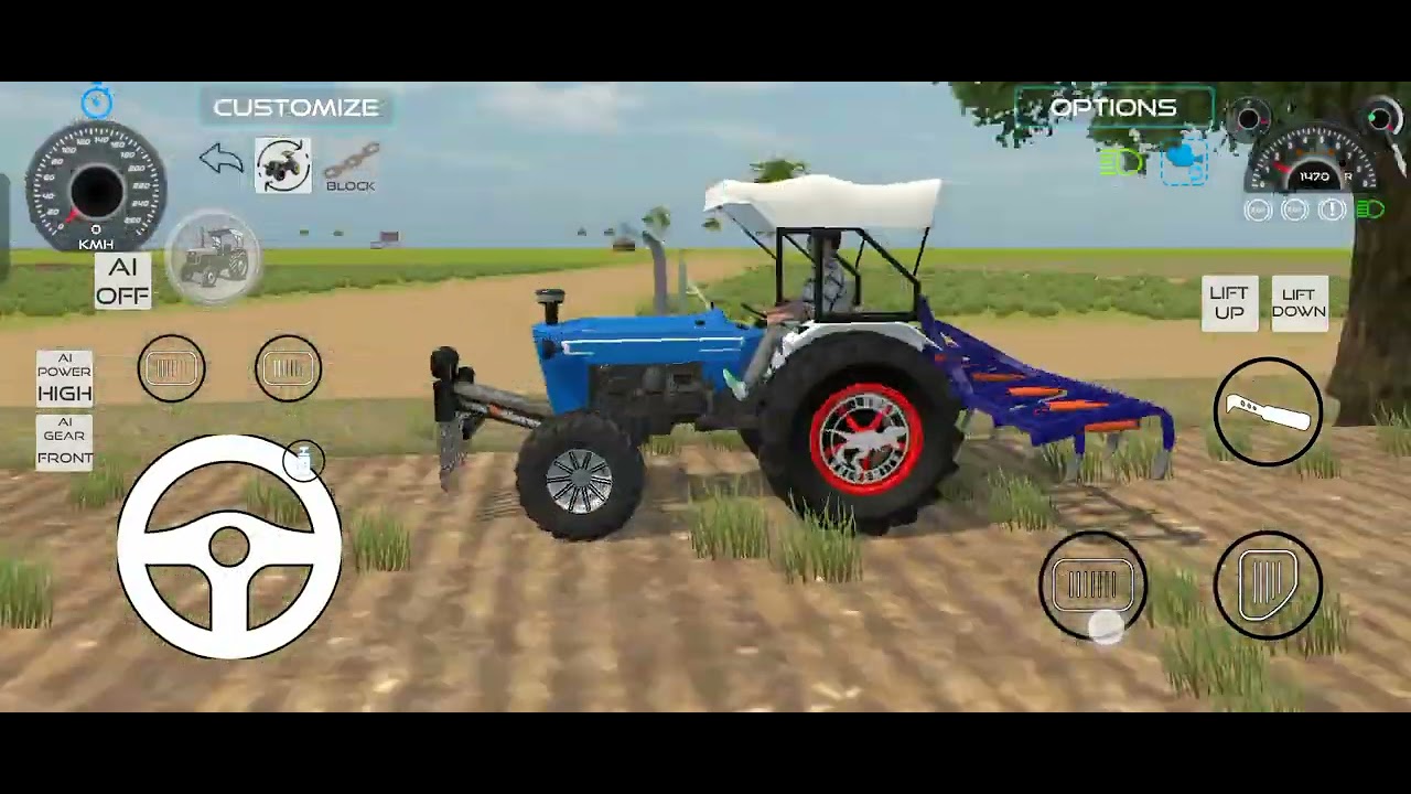 એક સાથે ત્રણ ટ્રેક્ટર અને ગાડી TRACTOR LOVERS #automobile #viral #gaming #games